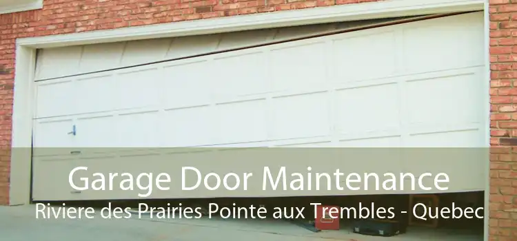 Garage Door Maintenance Riviere des Prairies Pointe aux Trembles - Quebec