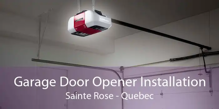 Garage Door Opener Installation Sainte Rose - Quebec