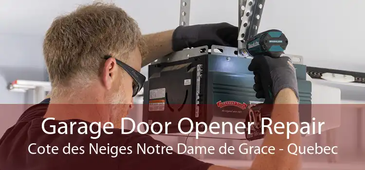 Garage Door Opener Repair Cote des Neiges Notre Dame de Grace - Quebec