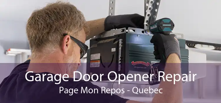 Garage Door Opener Repair Page Mon Repos - Quebec