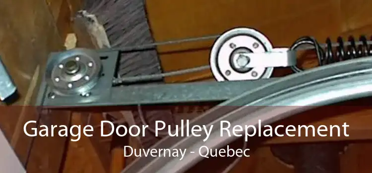 Garage Door Pulley Replacement Duvernay - Quebec