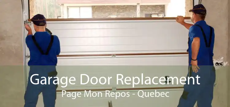 Garage Door Replacement Page Mon Repos - Quebec