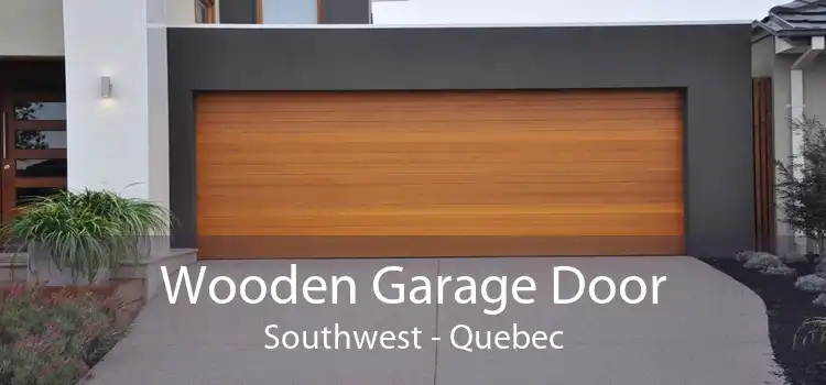 Wooden Garage Door Southwest - Quebec